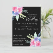 Spectaculair Eenvoudig Elegant Floral Luxurous Kaart (Staand voorkant)