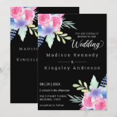 Spectaculair Eenvoudig Elegant Floral Luxurous Kaart (Voorkant / Achterkant)