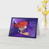 Spectaculair en sensationeel in de Rode Paarse Dag Kaart (Gele Bloem)