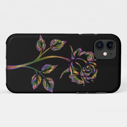 spectaculair gekleurd roos Case-Mate iPhone case (Achterkant (horizontaal))