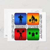 Spectaculair gewicht optillen briefkaart (Voorkant / Achterkant)