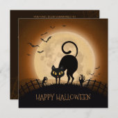 Spectaculair Halloween | feestuitnodiging Kaart (Voorkant / Achterkant)