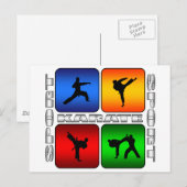 Spectaculair Karate Briefkaart (Voorkant / Achterkant)