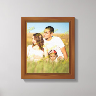 Spectaculair Lijst van hout Schitterend ongeloofli Canvas Afdruk