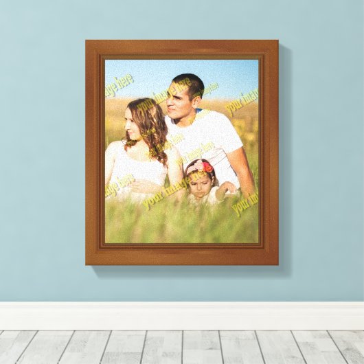 Spectaculair Lijst van hout Schitterend ongeloofli Canvas Afdruk (Insitu (Houten vloer))