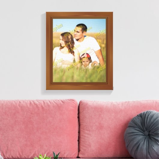 Spectaculair Lijst van hout Schitterend ongeloofli Canvas Afdruk (Insitu (Woonkamer))