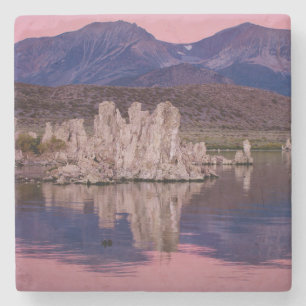Spectaculair Mono Lake in de schaduw Stenen Onderzetter