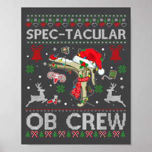 Spectaculair Ob-team Speculum Lelijke Kersttrui Ob Poster