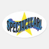 SPECTACULAIR! OVALE STICKER (Voorkant)