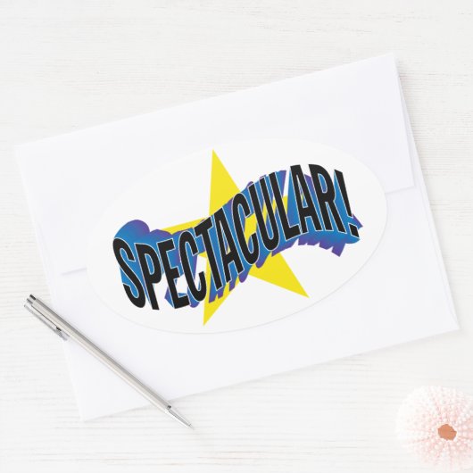 SPECTACULAIR! OVALE STICKER (Envelop)