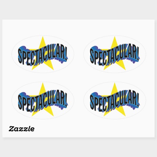 SPECTACULAIR! OVALE STICKER (Vel)