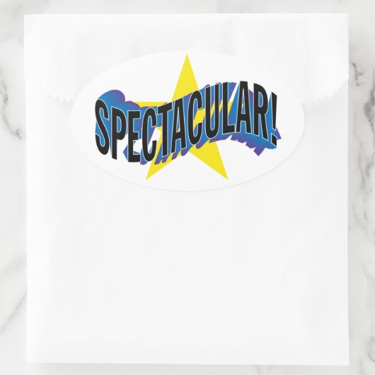 SPECTACULAIR! OVALE STICKER (Tas)