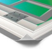 Spectaculair Uitzicht prachtig Poster (Hoek)