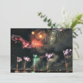 Spectaculair vuurwerk kaart (Staand voorkant)