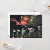 Spectaculair vuurwerk kaart (Voorkant / Achterkant in situ)