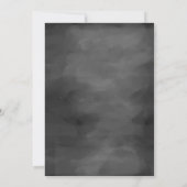 Spectaculair zwart-wit Halloween feest Kaart (Achterkant)