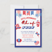 Spectaculaire 4 juli Onafhankelijkheids Extravagan Kaart (Voorkant)