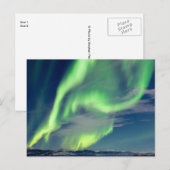 Spectaculaire Aurora borealis noorderlicht Briefkaart (Voorkant / Achterkant)