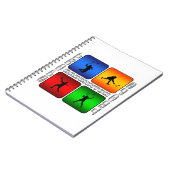 Spectaculaire Badminton Notitieboek (Linkerzijde)