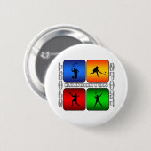 Spectaculaire Badminton Ronde Button 5,7 Cm (Voorkant /achterkant)
