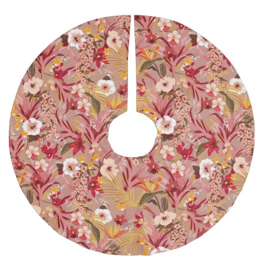 Spectaculaire  bloemen kerstboom rok (Voorkant)