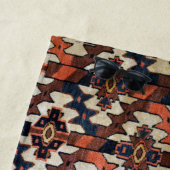 Spectaculaire bodemkleuren Oriental Rug Pattern Strandlaken (In situ)