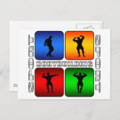 Spectaculaire Bodybuilding Briefkaart (Voorkant / Achterkant)