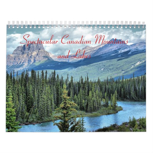 Spectaculaire Canadese bergen- en meren kalender (Hoes)