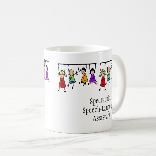 Spectaculaire commentaartaalassistent schattige ki koffiemok (Voorkant rechts)