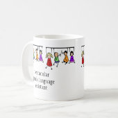 Spectaculaire commentaartaalassistent schattige ki koffiemok (Voorkant links)