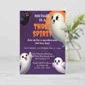 Spectaculaire drie Spirit Boo-Day Halloween Kaart (Staand voorkant)