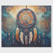 Spectaculaire dromen, inheemse Amerikaanse cultuur Cadeaupapier (Vlak)