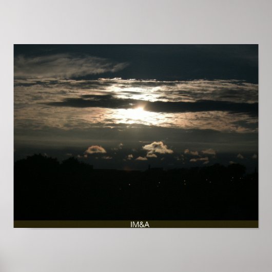 Spectaculaire Dusk Sky Poster (Voorkant)
