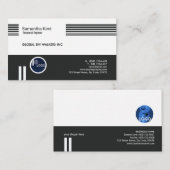 Spectaculaire dynamische zwarte rebars Visitekaart Visitekaartje (Voorkant / Achterkant)