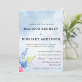 Spectaculaire Floral Wedding Vows Love Living Kaart (Staand voorkant)