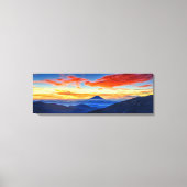 Spectaculaire foto van de berg Fuji op Honshu Isla Canvas Afdruk (Voorkant)