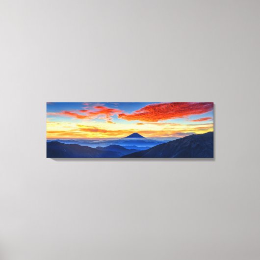 Spectaculaire foto van de berg Fuji op Honshu Isla Canvas Afdruk (Voorkant)