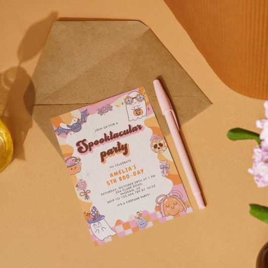 Spectaculaire geesten Halloween Verjaardag Kaart