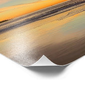 Spectaculaire Golden Hour Sunset - Venice Beach, C Foto Afdruk (Hoek)