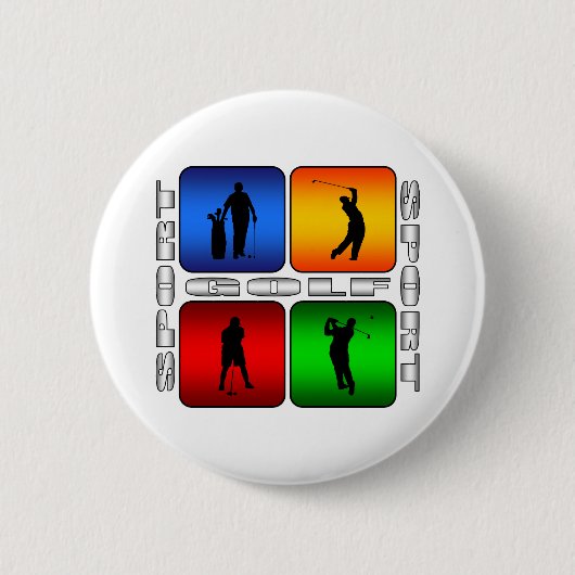 spectaculaire Golf Ronde Button 5,7 Cm (Voorkant)