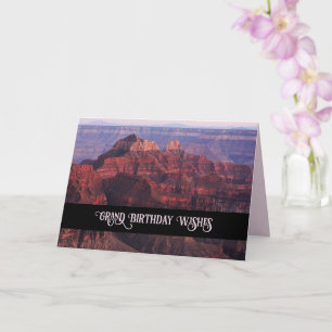 Spectaculaire Grand Canyon Natuur Birthday Wish Kaart