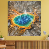Spectaculaire Grand Prismatic Spring Canvas Afdruk (Insitu (Woonkamer))