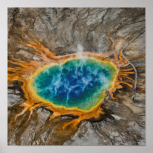 Spectaculaire Grand Prismatic Spring Poster