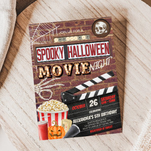 Spectaculaire Halloween film Night Verjaardagsfees Kaart