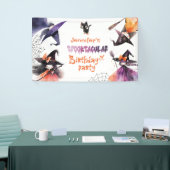 Spectaculaire Halloween heksen Verjaardagsfeest Spandoek (Beurs)