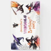 Spectaculaire Halloween heksen Verjaardagsfeest Spandoek (Verticaal)