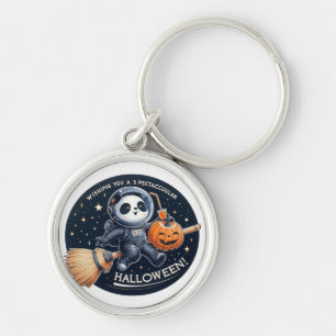 Spectaculaire Halloween met een Bamboo-Broom Panda Sleutelhanger