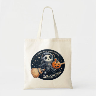 Spectaculaire Halloween met een Bamboo-Broom Panda Tote Bag