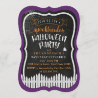 Spectaculaire Halloween moderne feestuitnodigingen