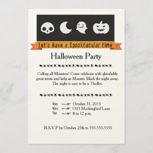 Spectaculaire Halloween-uitnodiging Kaart
